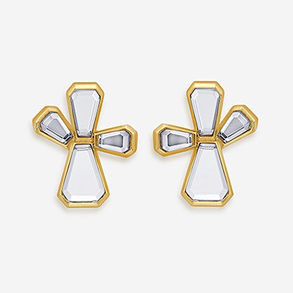 Ayaana Abstract Petals Stud Earrings