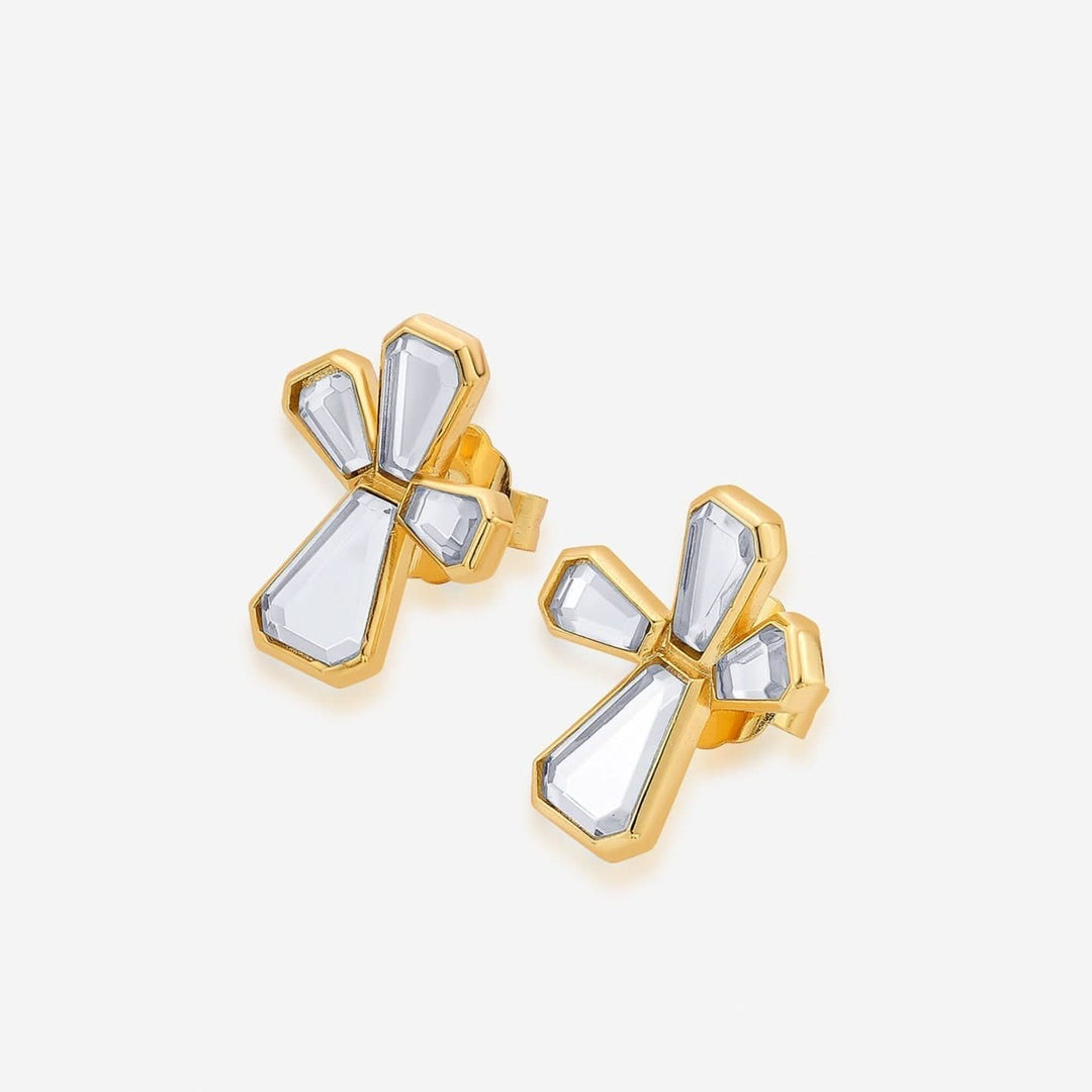 Ayaana Abstract Petals Stud Earrings