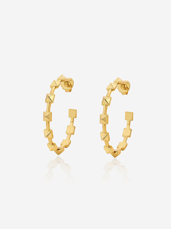 Ayaana Pyramid Stud Hoops