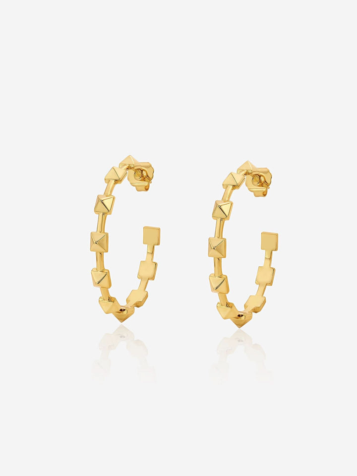 Ayaana Pyramid Stud Hoops