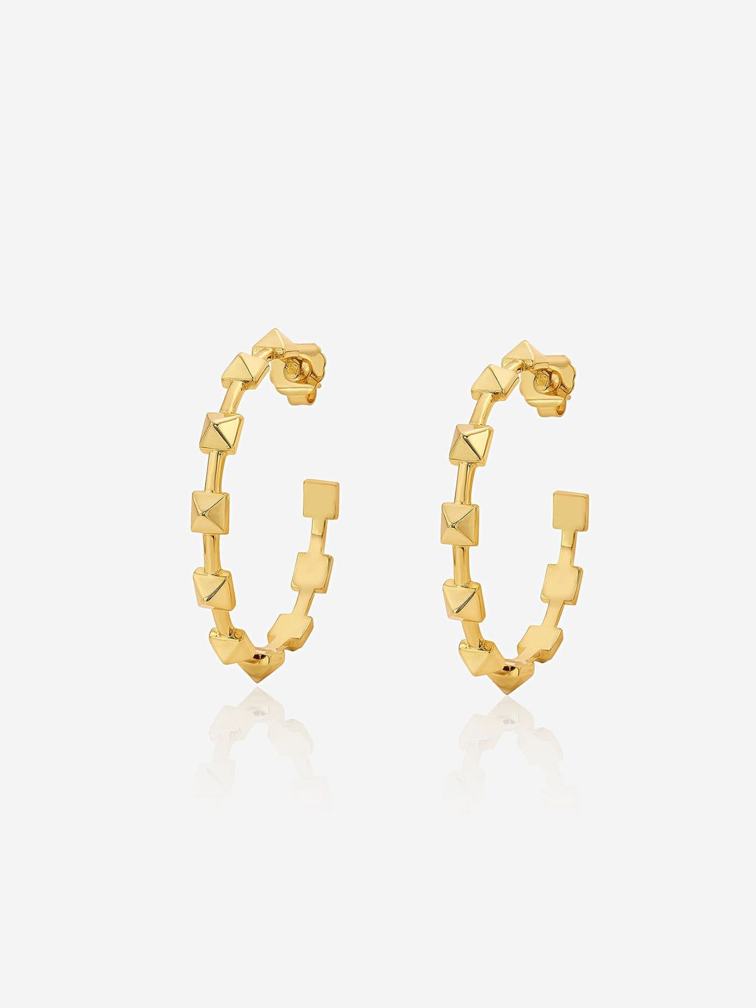 Ayaana Pyramid Stud Hoops