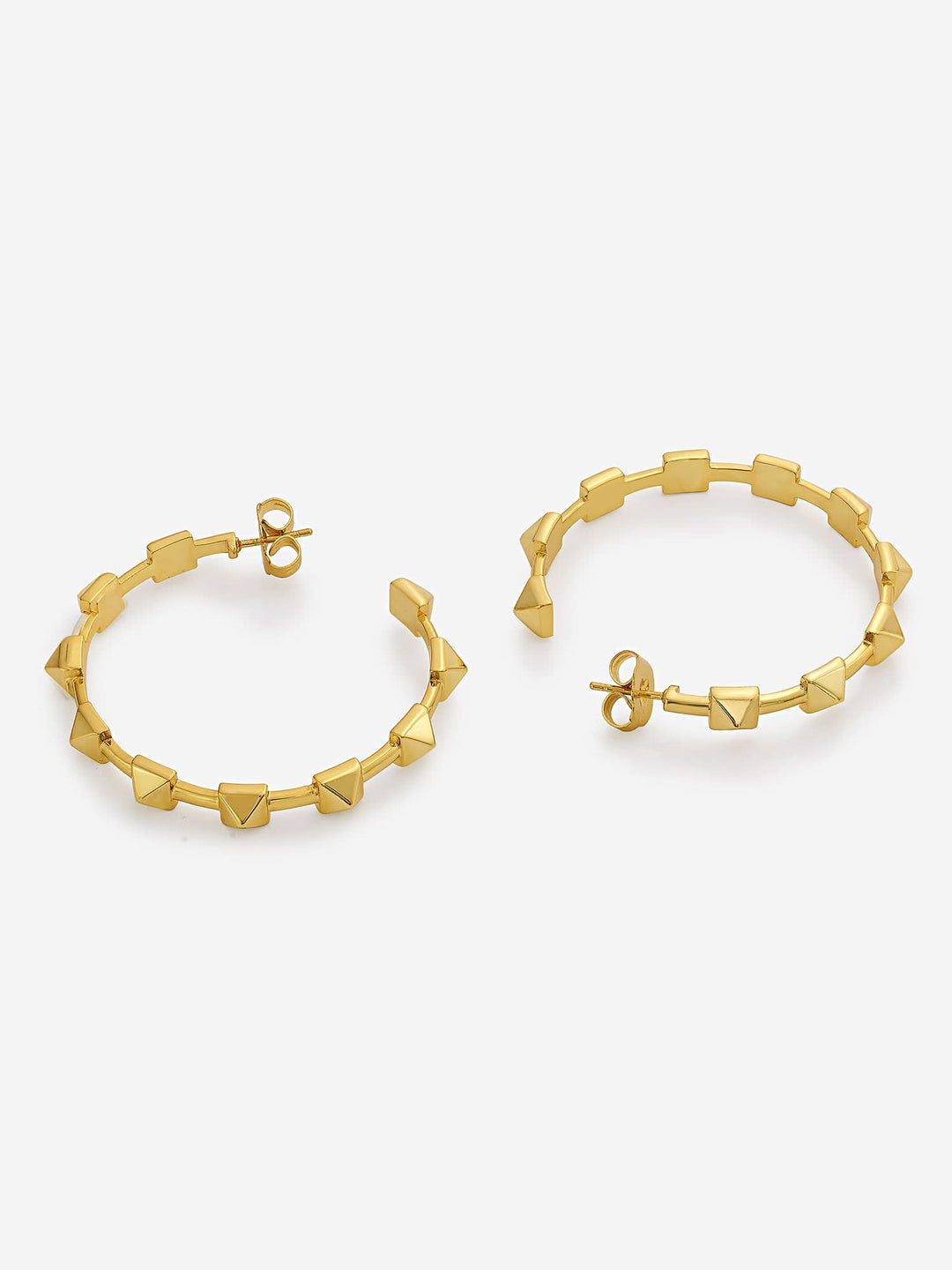Ayaana Pyramid Stud Hoops