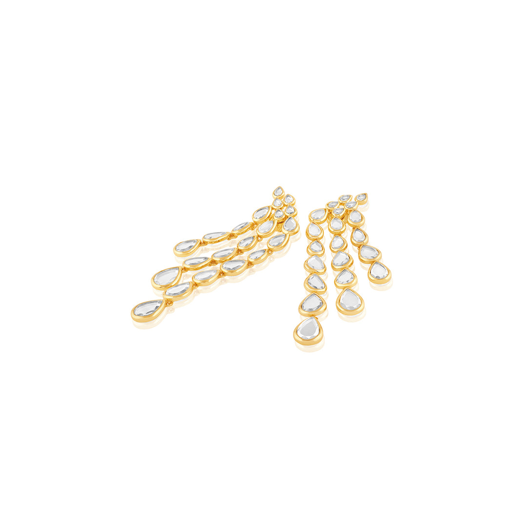 Limelight Mirror Drop Cascading Earrings