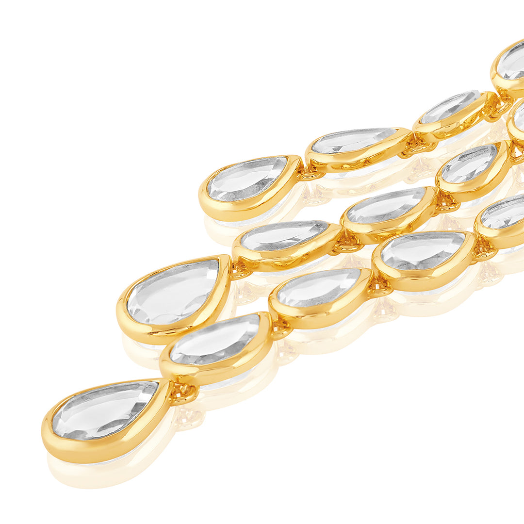 Limelight Mirror Drop Cascading Earrings