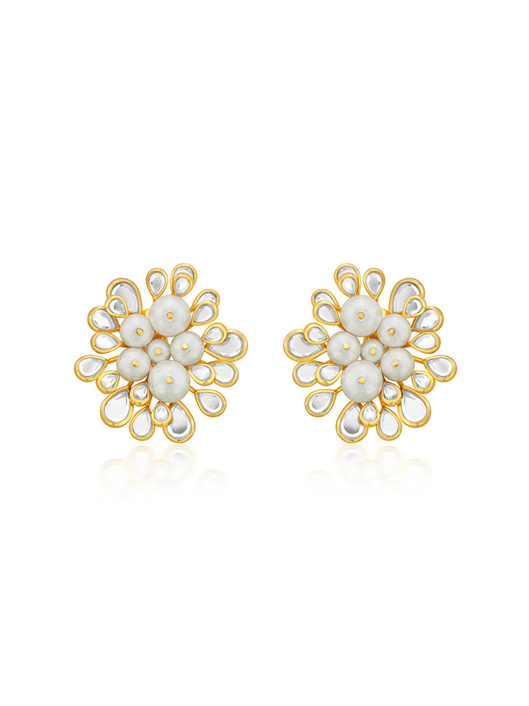 Limelight Cluster Of Pearls Statement Stud Earrings