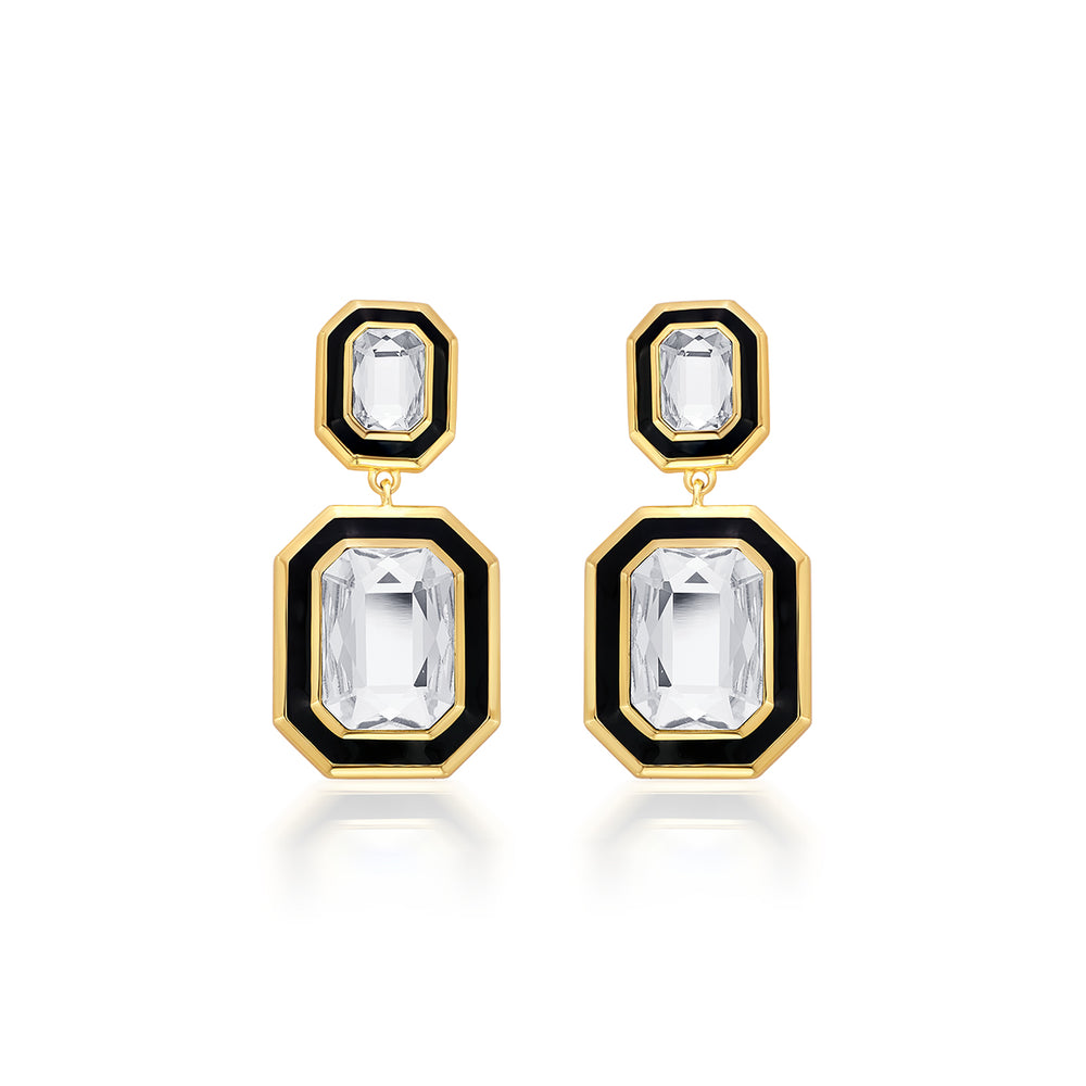 Bougie Octagon Drop Earrings