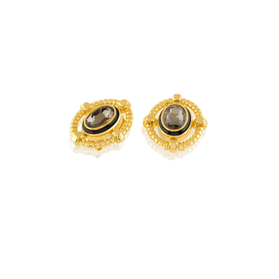Amal Grey Crystal Studs