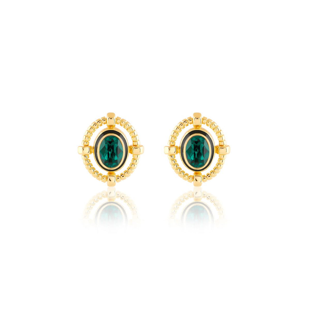 Burke Emerald Studs