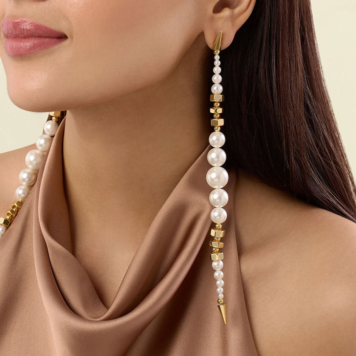 Shoulder duster Pearl Earrings