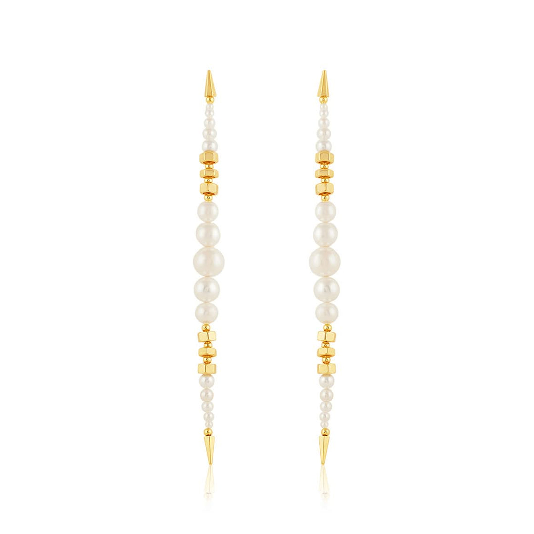 Shoulder duster Pearl Earrings