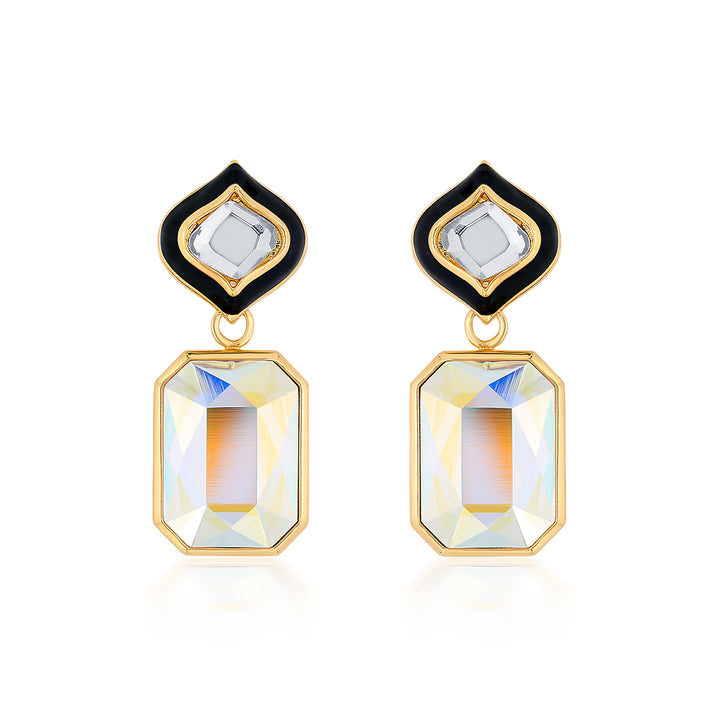 Meher Mirror Crystal Earrings