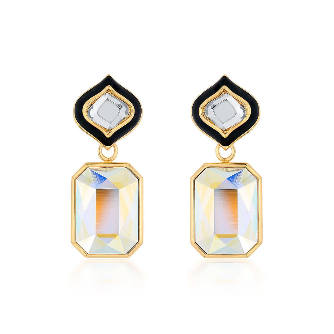 Meher Mirror Crystal Earrings