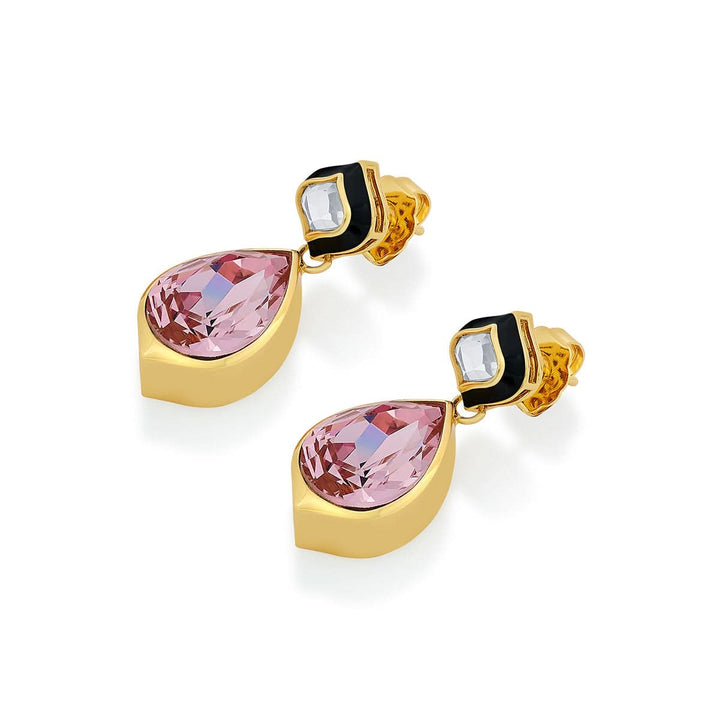 Meher Pink Crystal Earrings