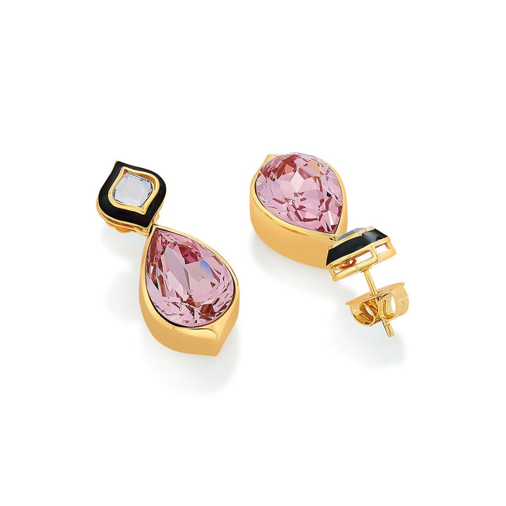 Meher Pink Crystal Earrings