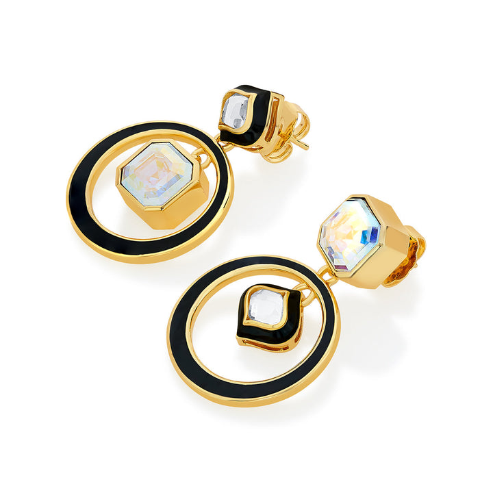 Meher Enamel Mirror Earrings