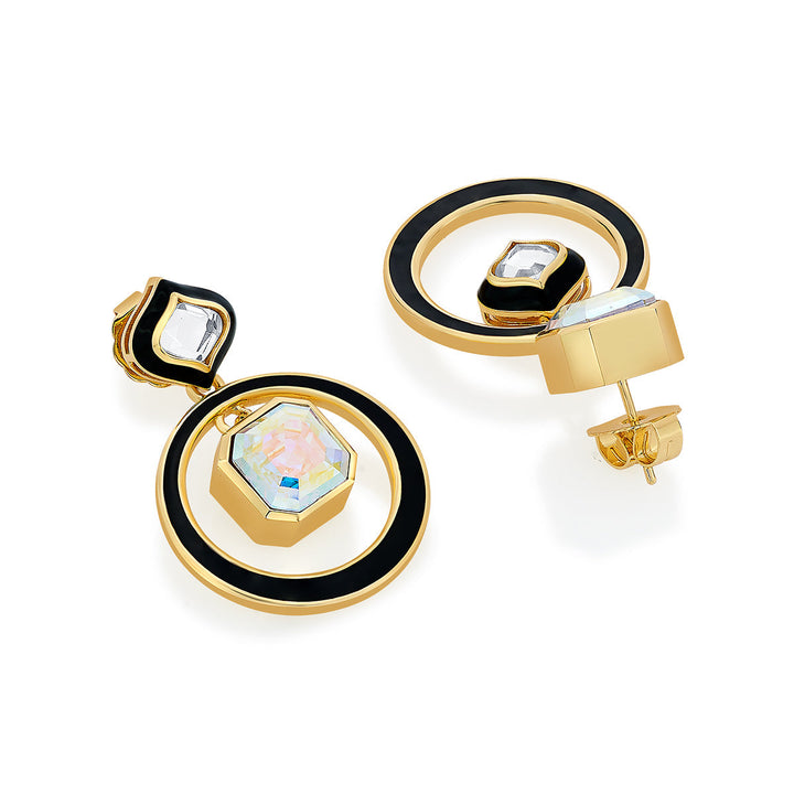 Meher Enamel Mirror Earrings