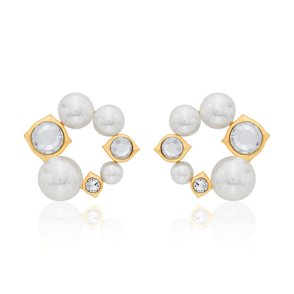 Amara Pearl CZ Earrings