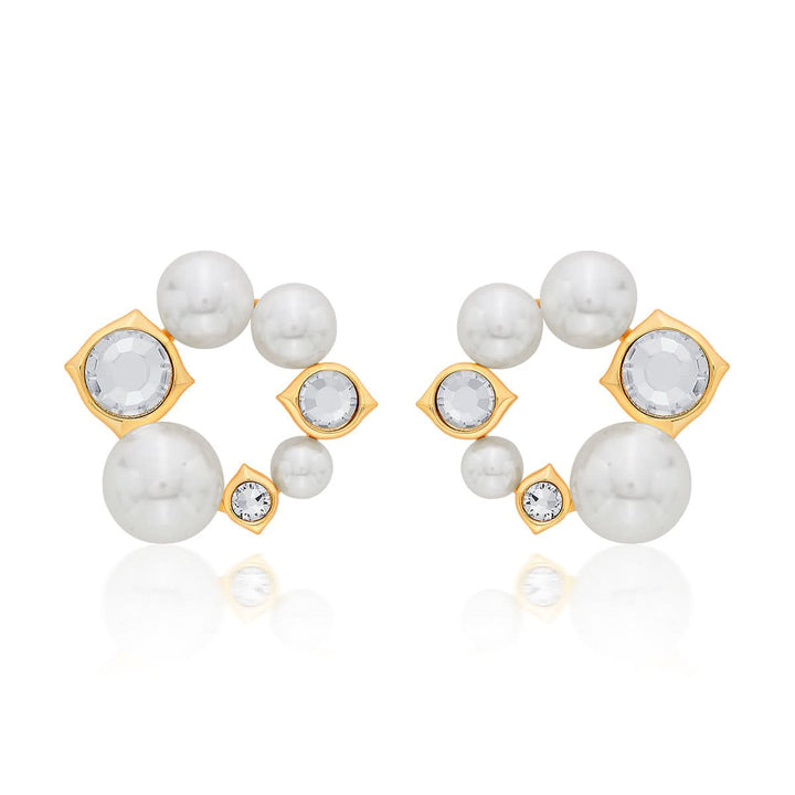 Amara Pearl CZ Earrings