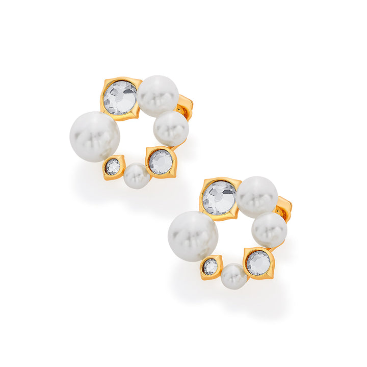 Amara Pearl CZ Earrings