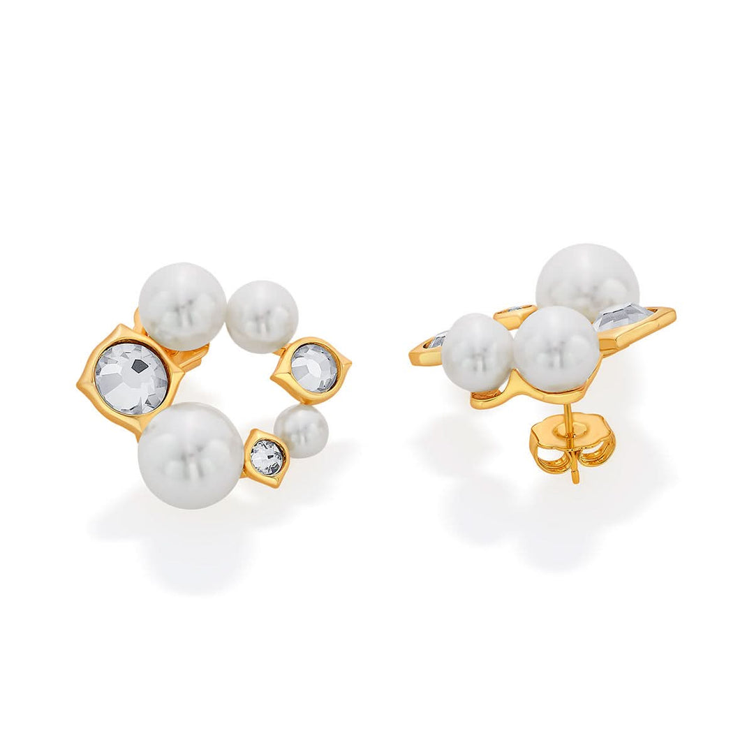 Amara Pearl CZ Earrings