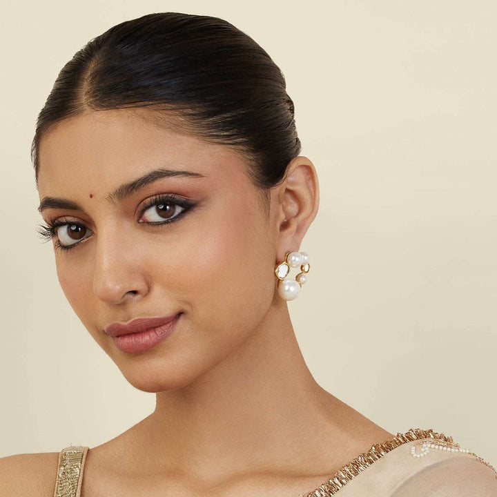 Amara Pearl CZ Earrings