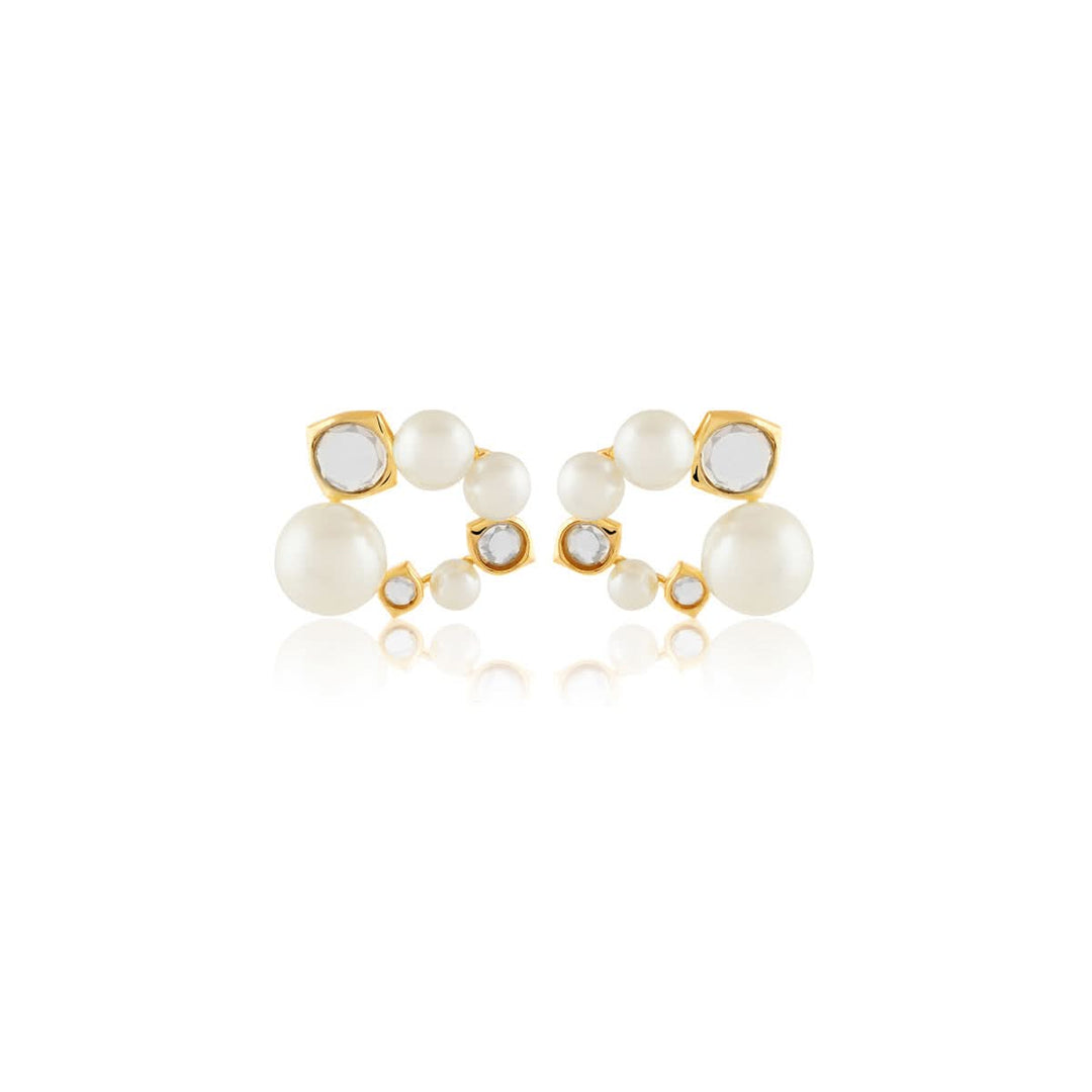 Amara Pearl CZ Earrings