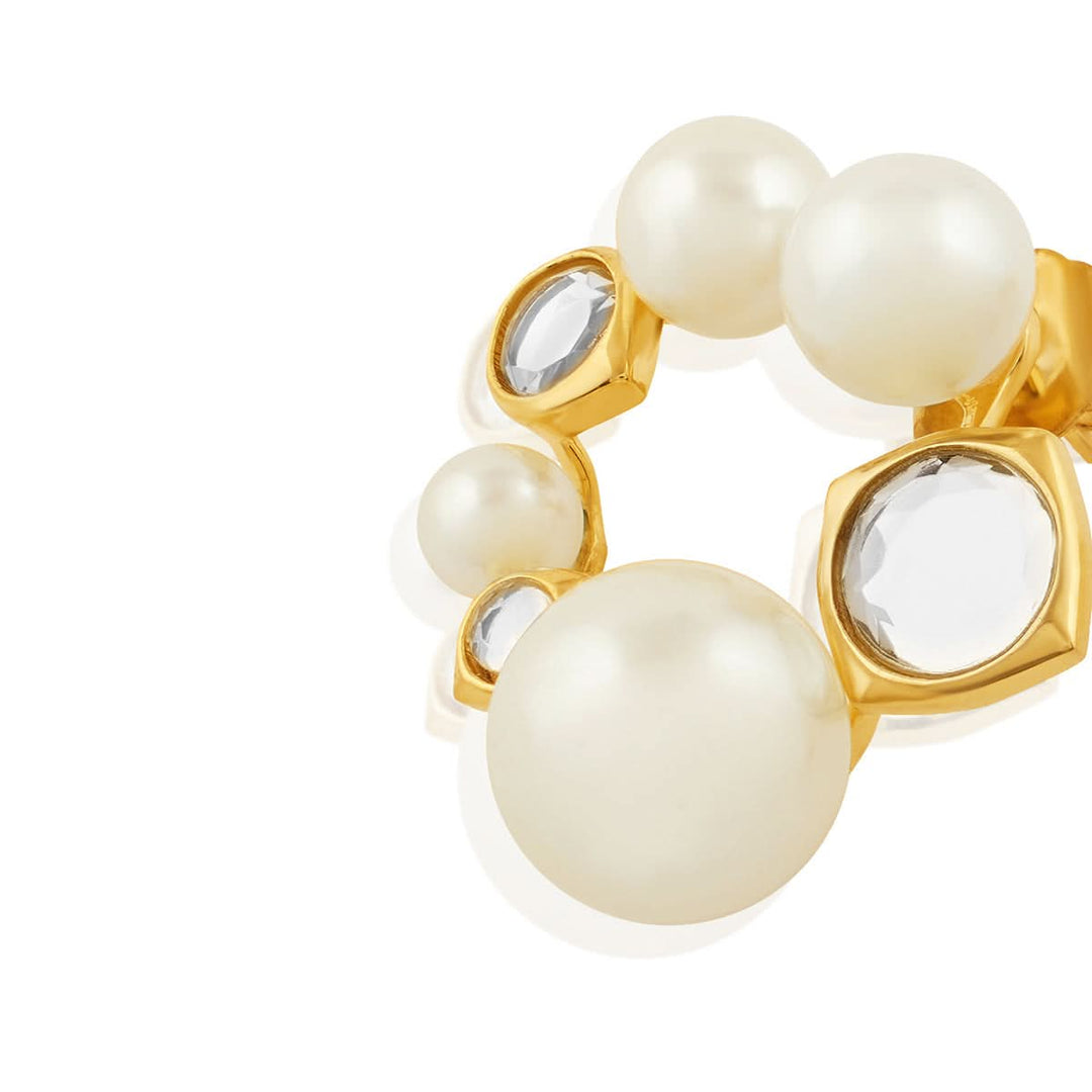 Amara Pearl CZ Earrings