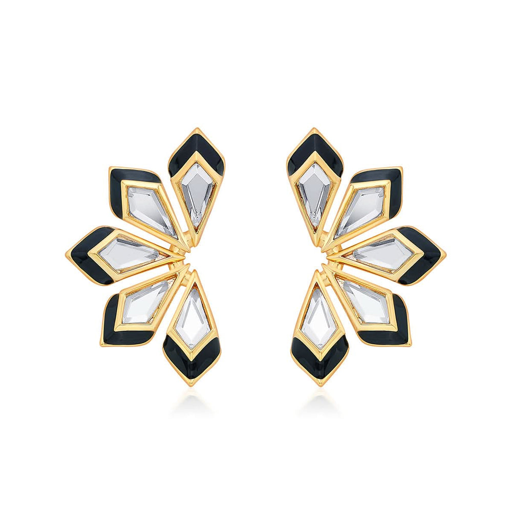 Amina Mirror Flower Earrings