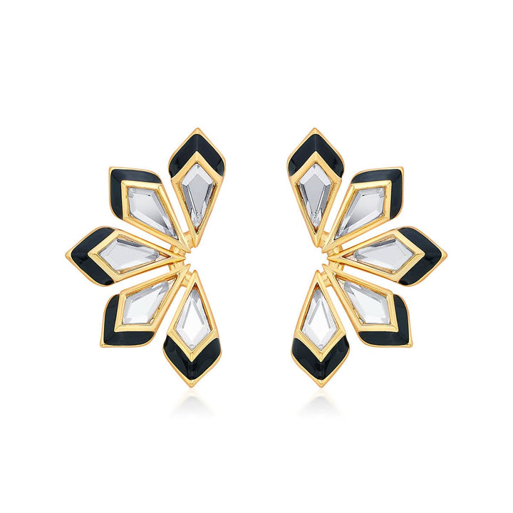 Amina Mirror Flower Earrings