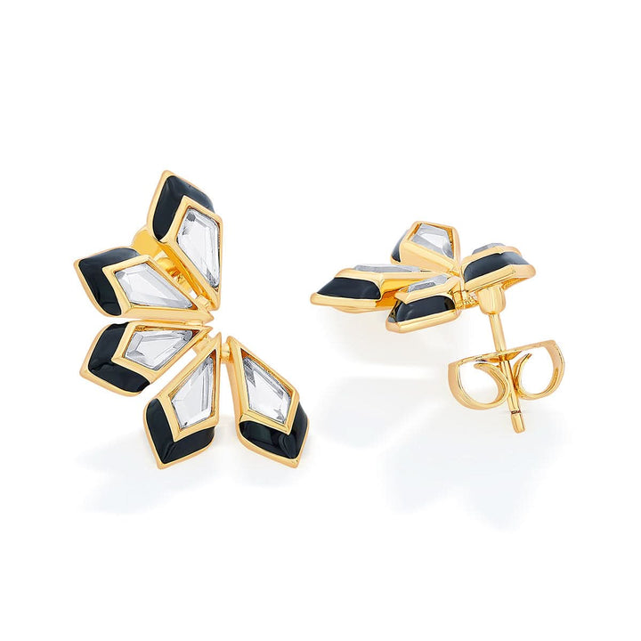 Amina Mirror Flower Earrings