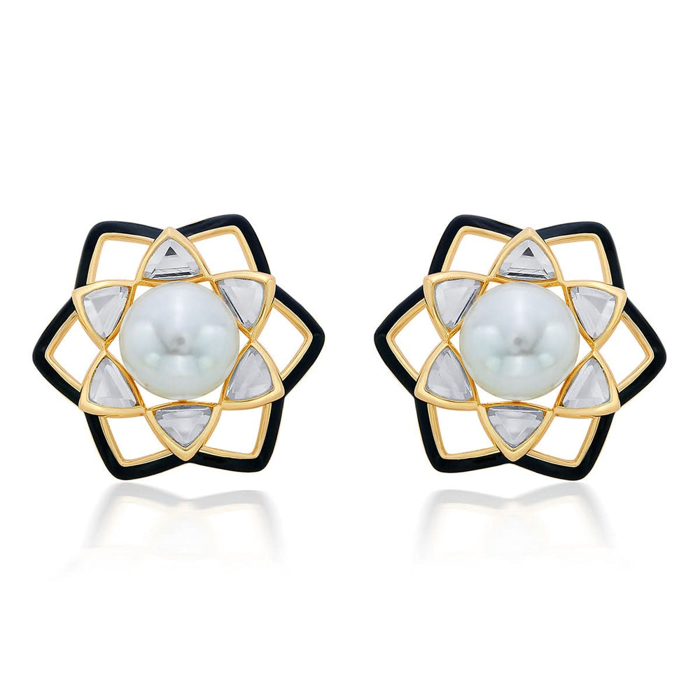 Diipa Khosla Amina Midnight Pearl Earrings