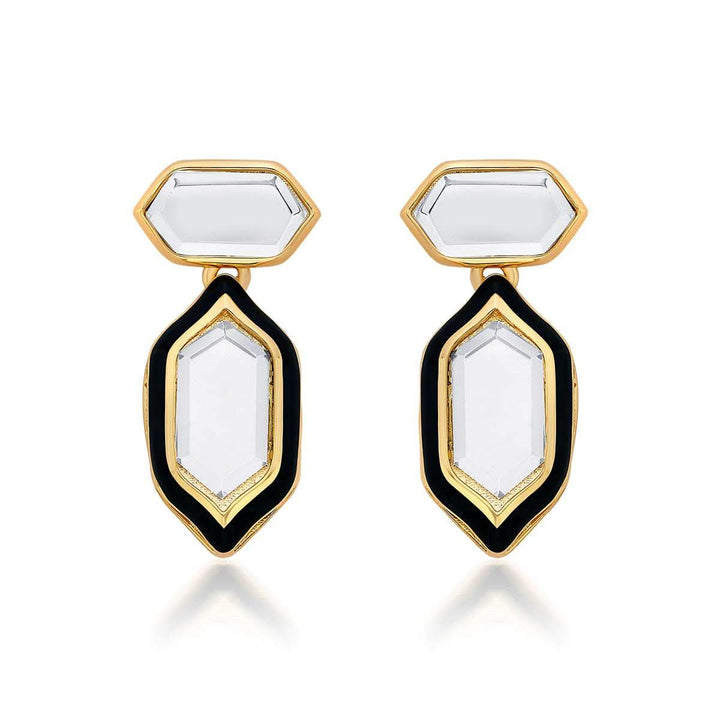 Amina Mirror Stud Earrings