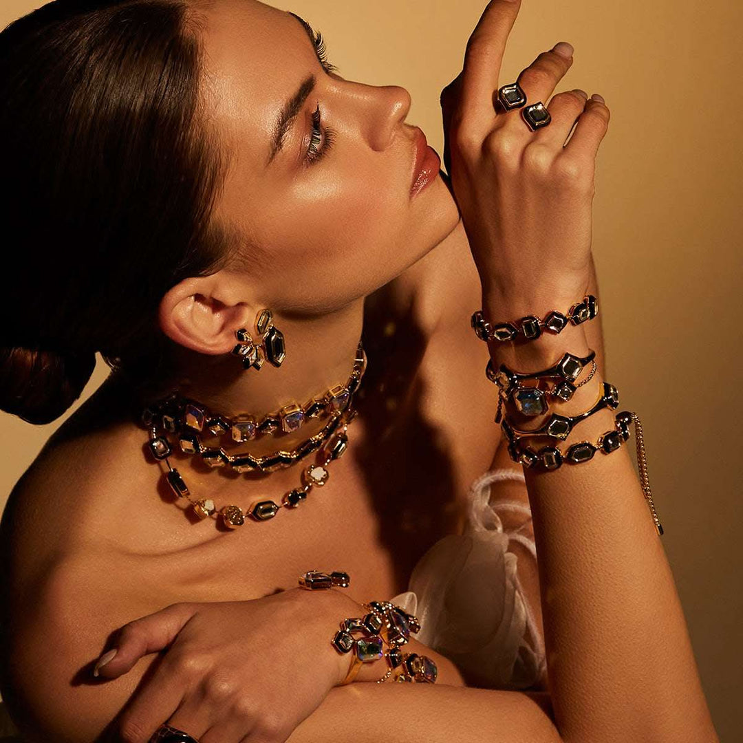 Amina Mirror Stud Earrings