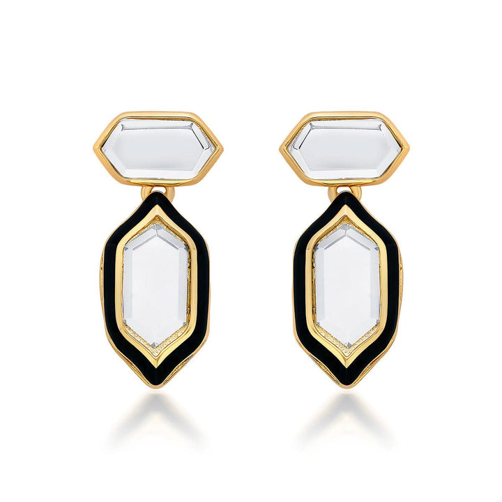 Amina Mirror Stud Earrings