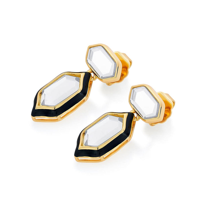 Amina Mirror Stud Earrings