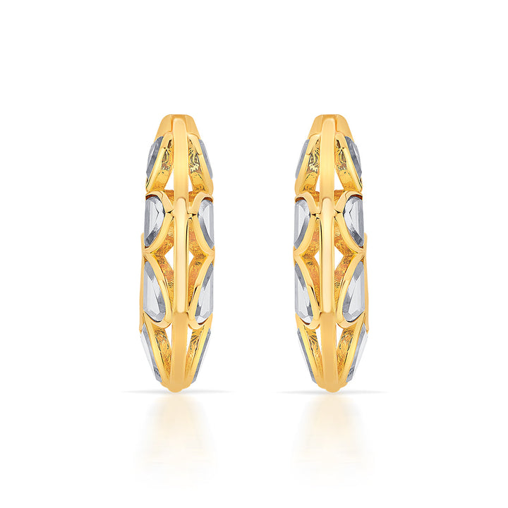 Amara Sculpted Flower Hoop Earrings