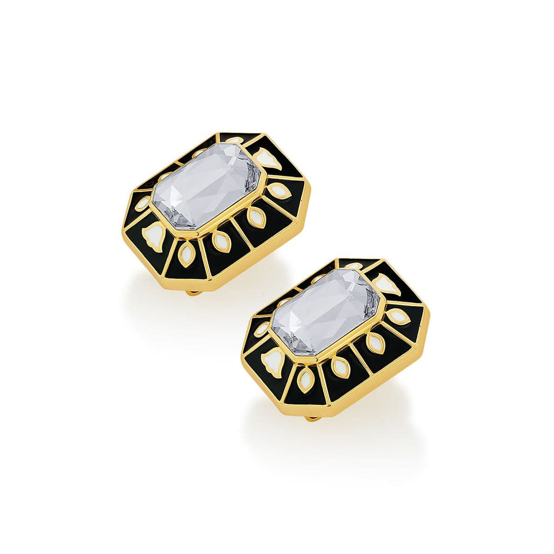 Dia Mirza Blaze Crystal Enamel Studs