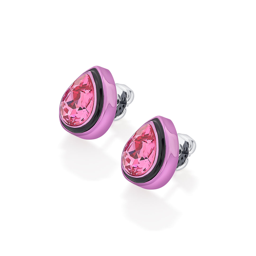 Bisou Pink Crystal Studs