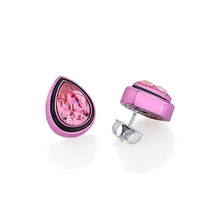Bisou Pink Crystal Studs