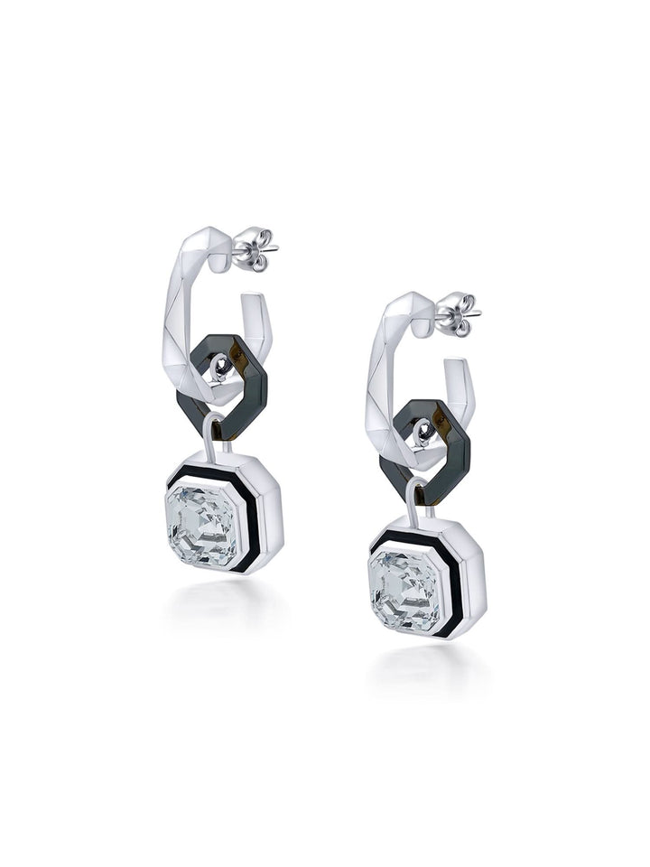 Kalki Koechlin Bougie Link Crystal Huggies