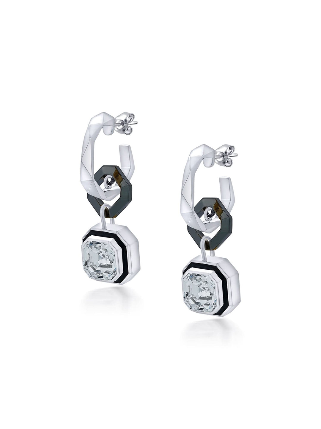 Kalki Koechlin Bougie Link Crystal Huggies