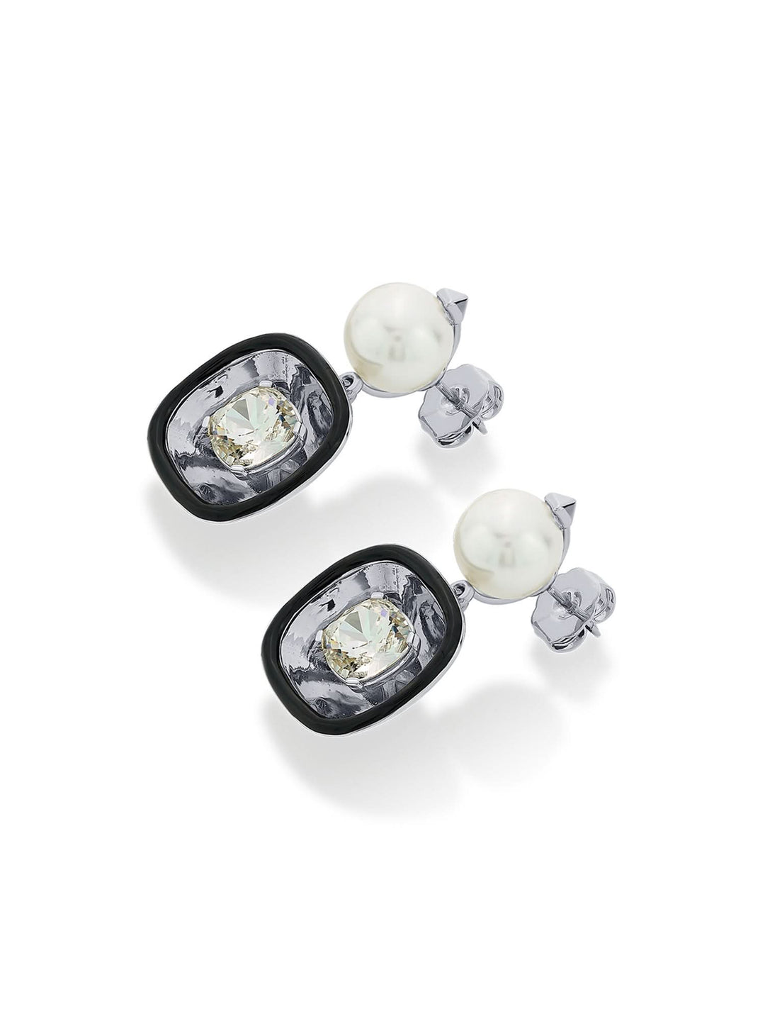 Larissa D'sa Bougie Glory Wrap Crystal & Pearl Earrings