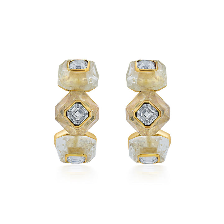Bougie Infinity Cut Crystal Hoops
