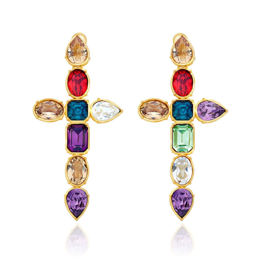 Sonam Kapoor Banger Multi-color Crystal Earrings
