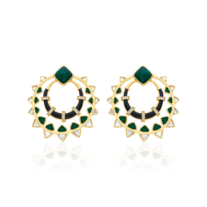 Begum Haute Evergreen Chandbalis - Isharya | Modern Indian Jewelry