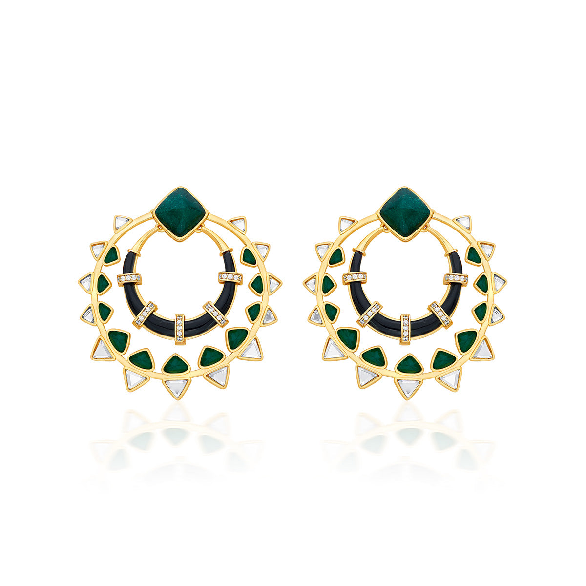 Begum Haute Evergreen Chandbalis - Isharya | Modern Indian Jewelry