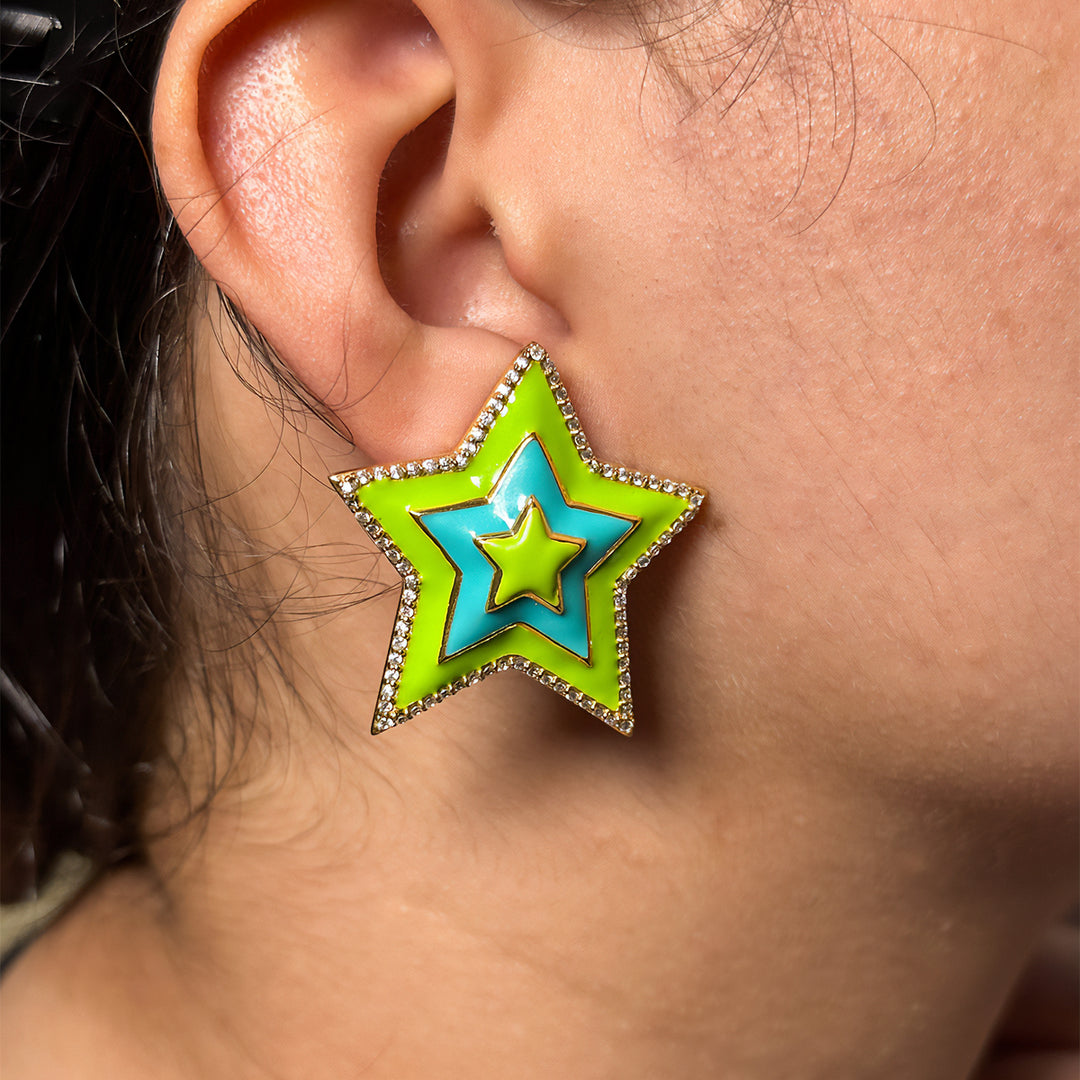 Moon & Star Mismatch Earrings