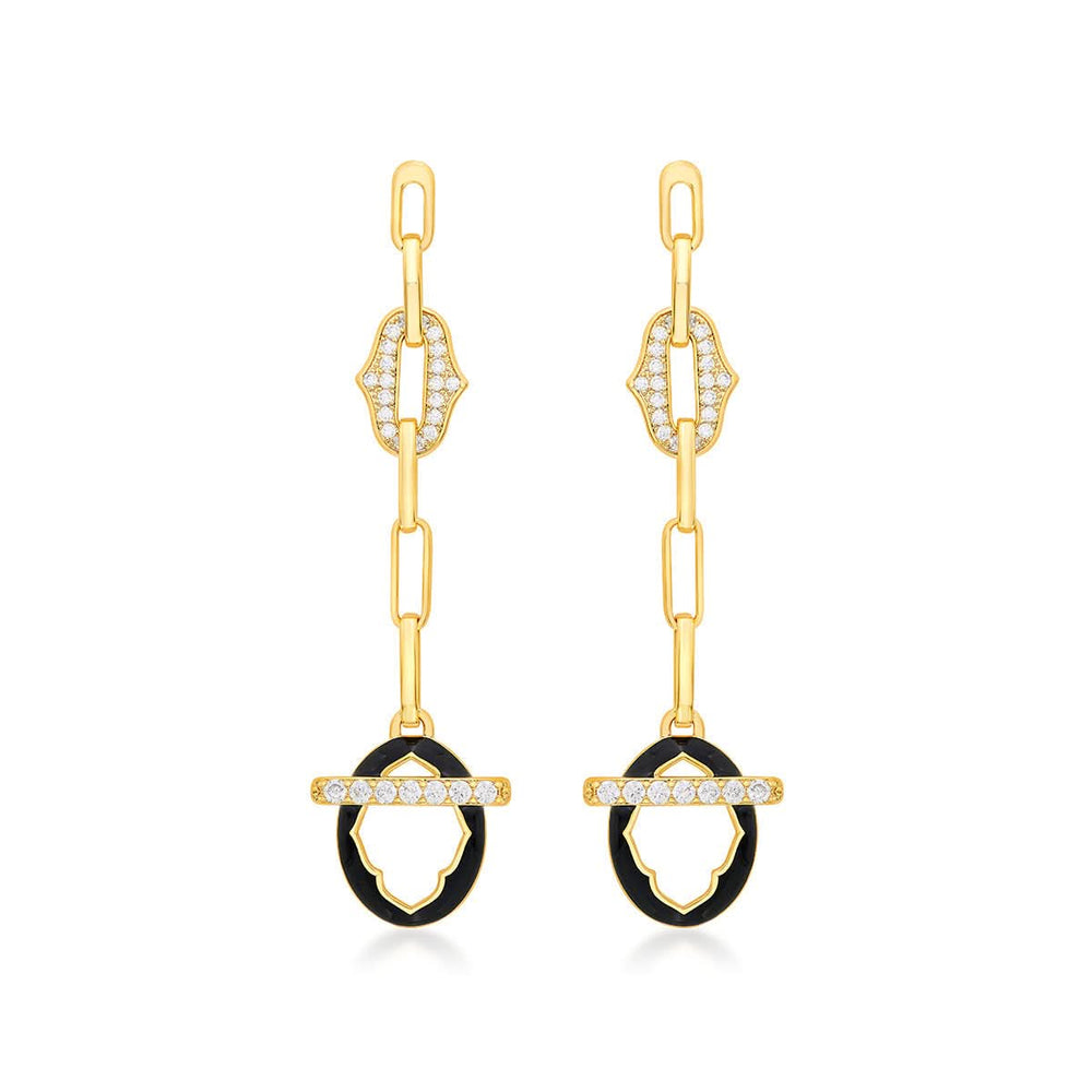 Priyanka Mohan Sliving Long Drop Earrings