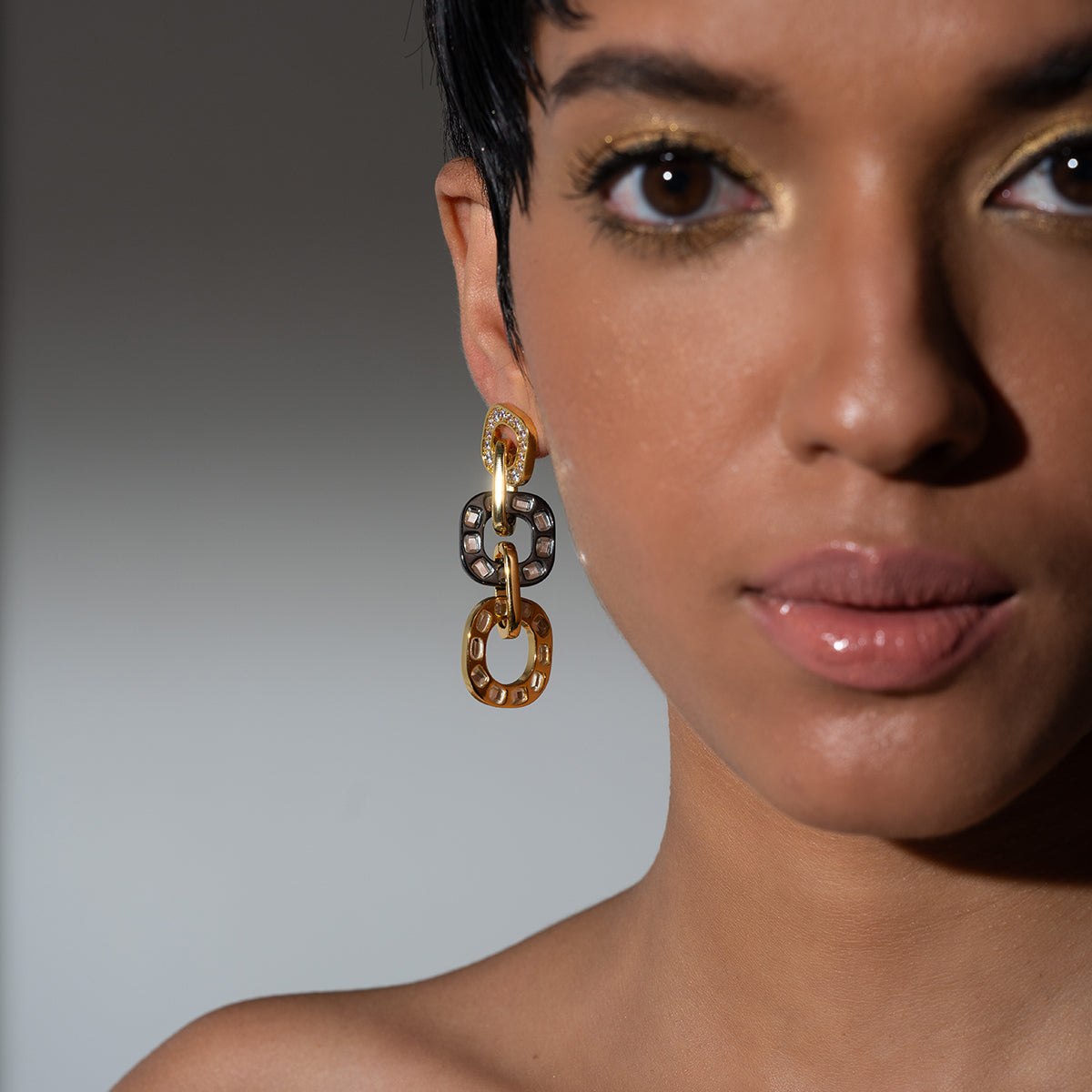 Stan Long Earrings - Isharya | Modern Indian Jewelry