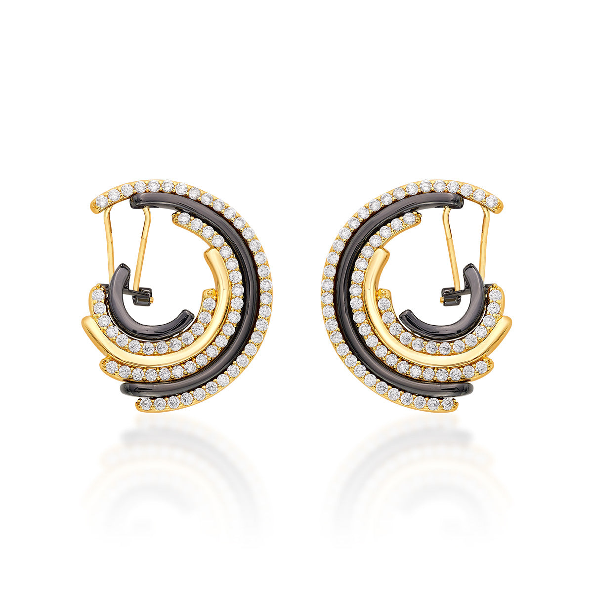 Stan Arc Earrings - Isharya | Modern Indian Jewelry